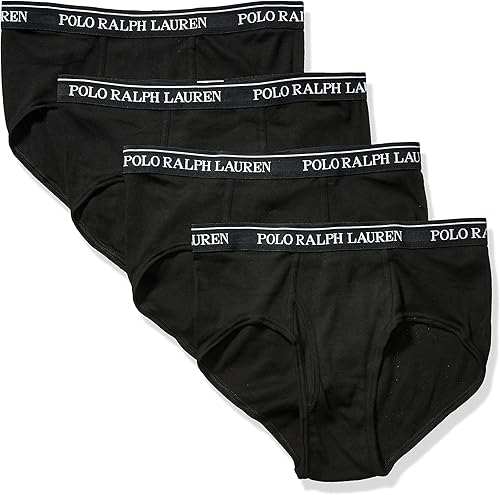 POLO RALPH LAUREN Calzoncillos de ajuste clásico para hombre con paquete de 4 unidades