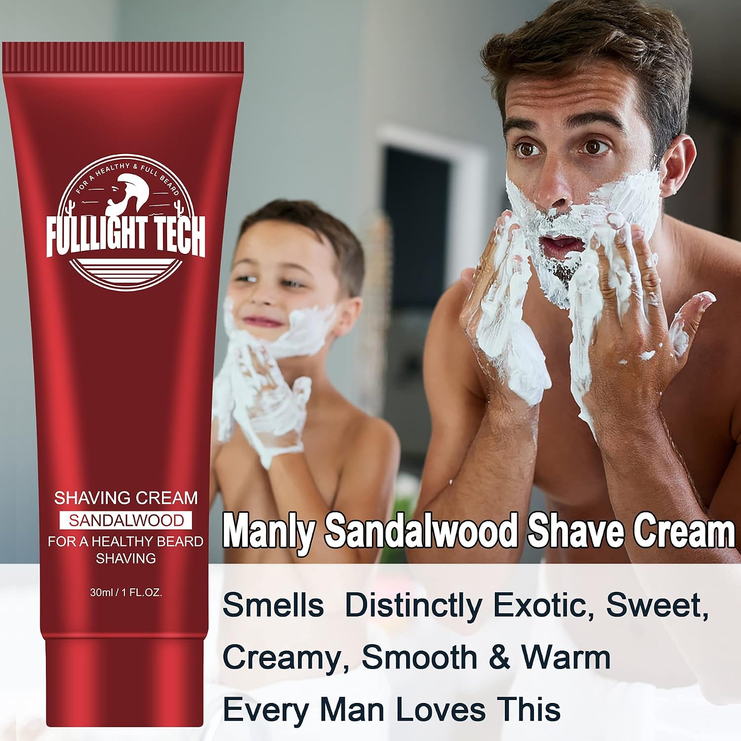 Travel Shaving Cream Kit Mens Gifts Set Luxury Shaving Lotions for Close Wet Shave Unique Gift for Christmas Stocking Fillers Ultimate Christmas Birthday Gifts for Men Him Dad Husband Boyfriend Father - Image 5