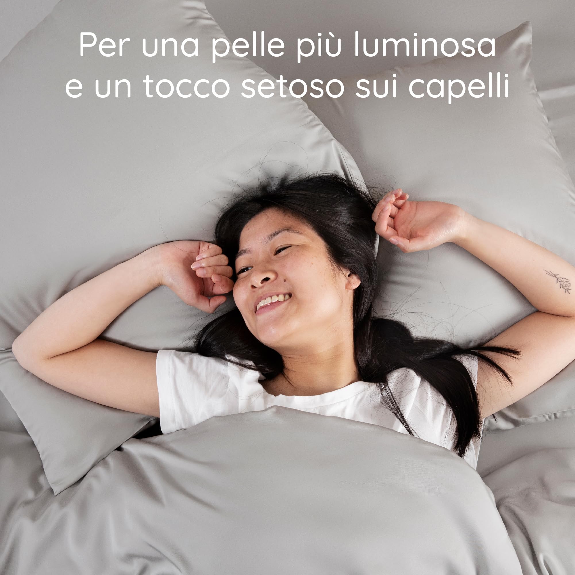 Federe Cuscino In Bambù 50x70 Cm - Confezione Da 2 - Ipoallergeniche E Morbide Come Seta - Foto 6