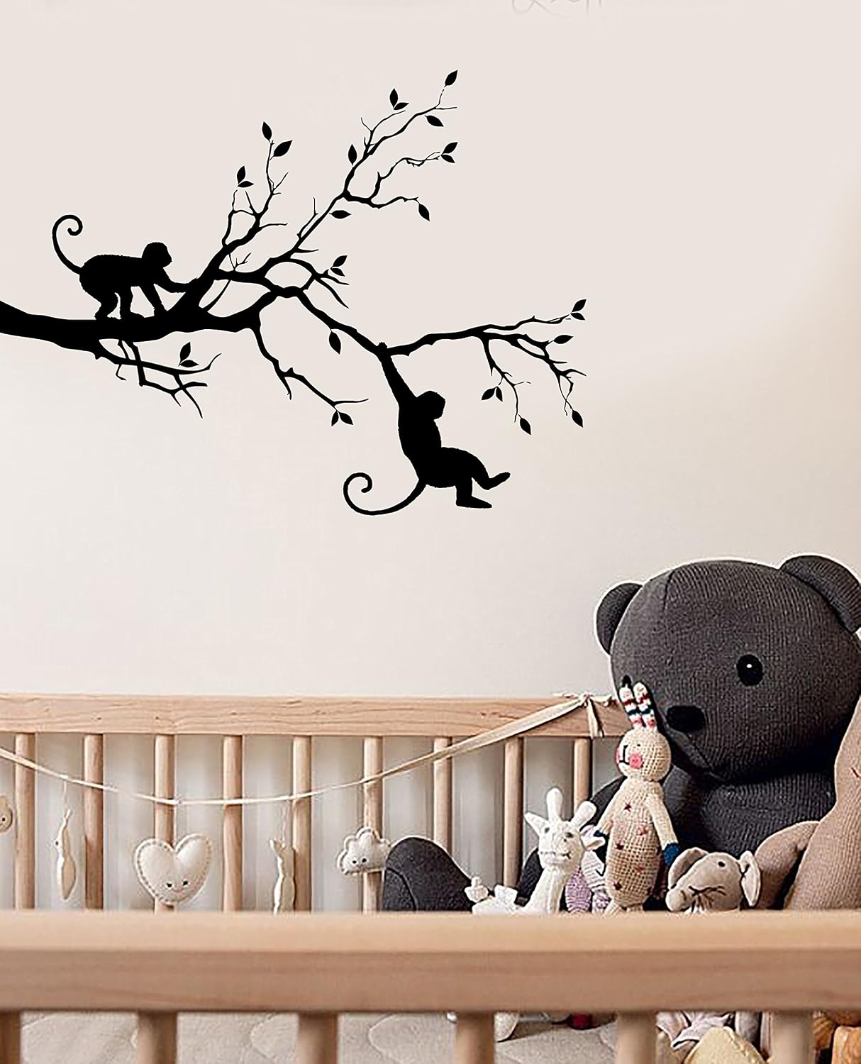 Wall Sticker Vinyl Decal Monkey Tree Animal Jungle Woodland Kids Child (ig2291) M 22.5 in X 32 in