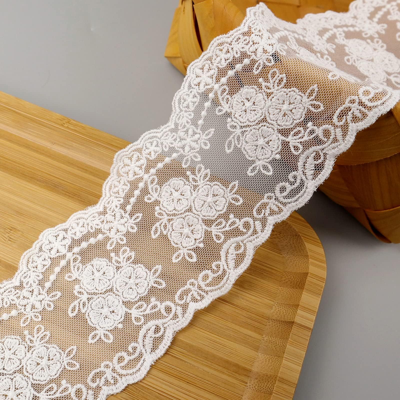 Amazon.com: Sourcemall Lace Trim Ribbon, Delicate Crown Ribbon for ...