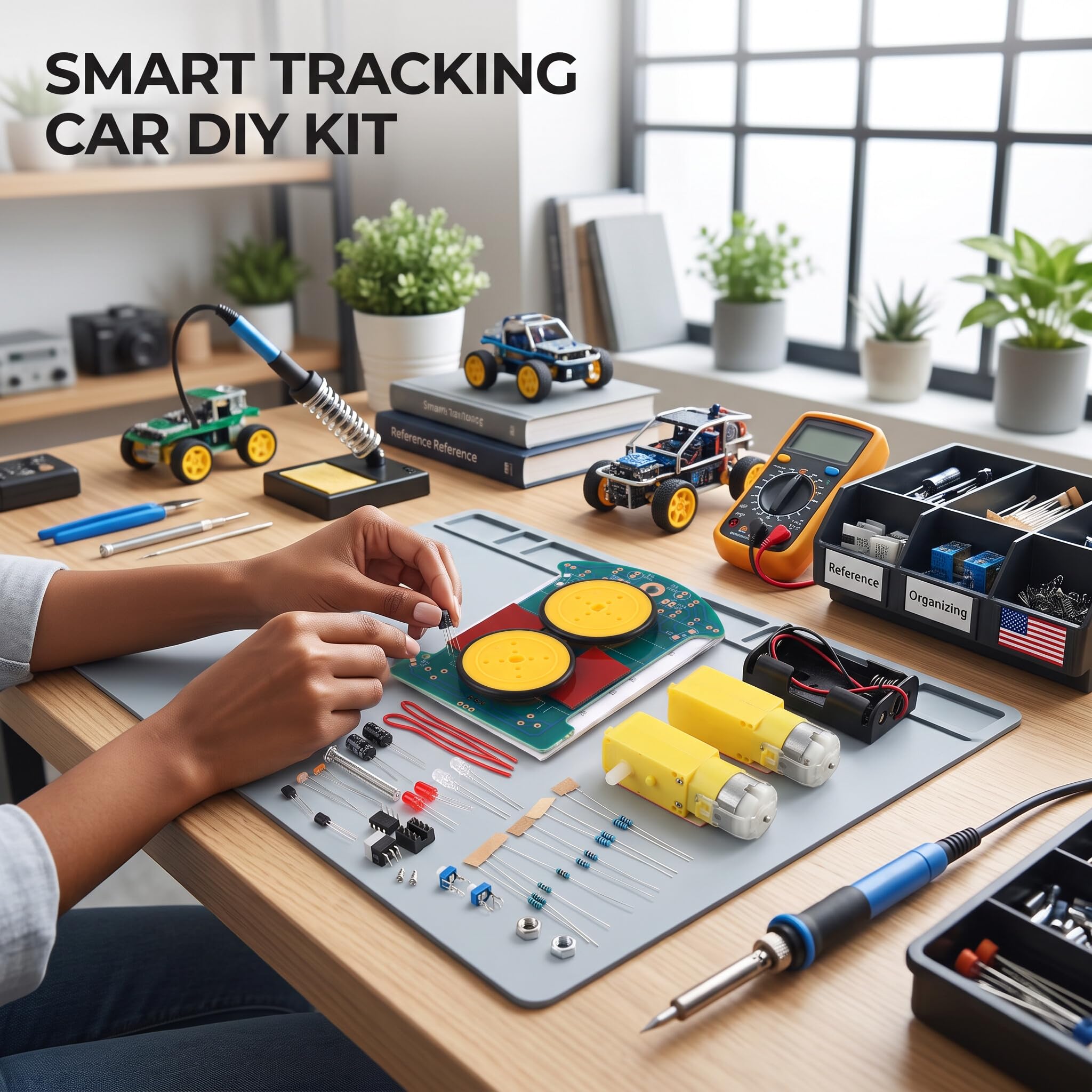 Inteligentne śledzenie samochodu samochodowy zestaw części do produkcji elektronicznej DIY mini robot inteligentny zestaw komponentów elektronicznych