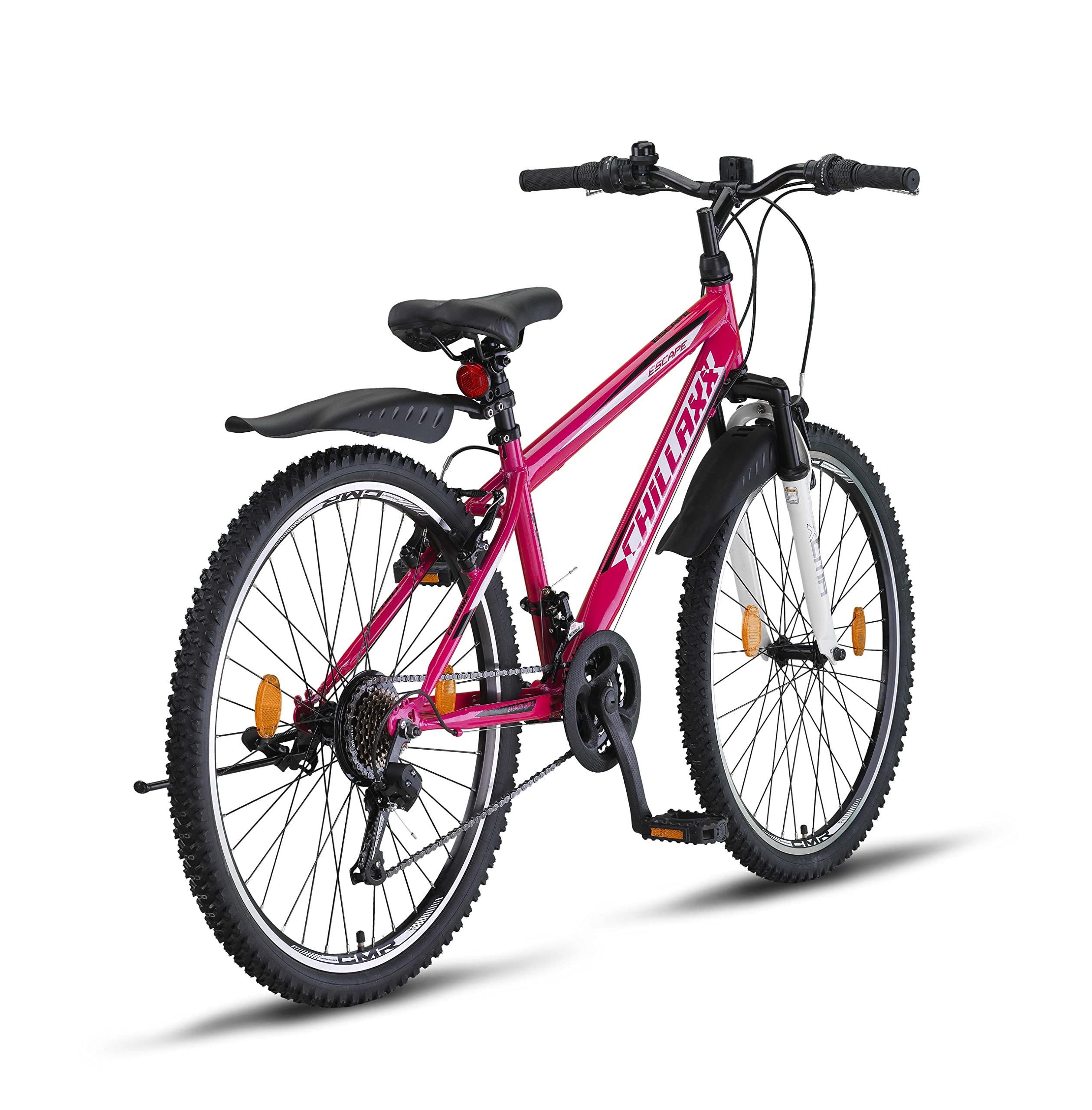 Chillaxx Bike Escape Premium Mountain Bike da 24 e 26 pollici, per ragazze, ragazzi, uomini e donne, cambio a 21 marce