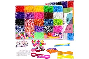 XKDOUS Red Loom Bands Kit: A Rainbow of Creativity at Your Fingertips