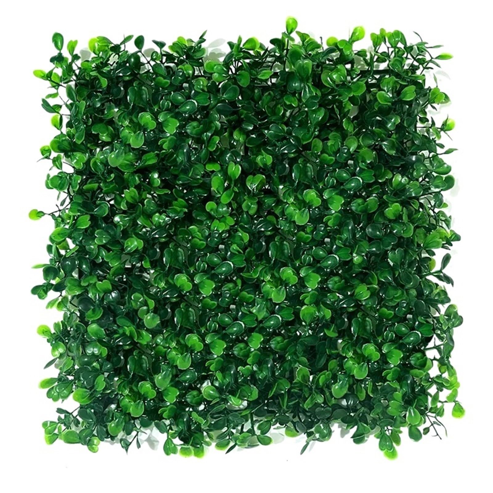 Kunstrasen-Wandpaneele 10 Stück 25 cm Künstliche Eukalyptushecke Wandpaneel Garten Vertikale Gefälschte Pflanze Gras Buchsbaum Hochzeitsdeko(6 pcs)