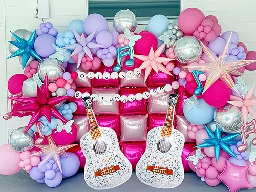 Miniatura 9 de 2 globos gigantes de fiesta de guitarra de 35 pulgadas/decoraciones de fiesta de cumpleaños de guitarra de nota musical/decoraciones de fiesta de