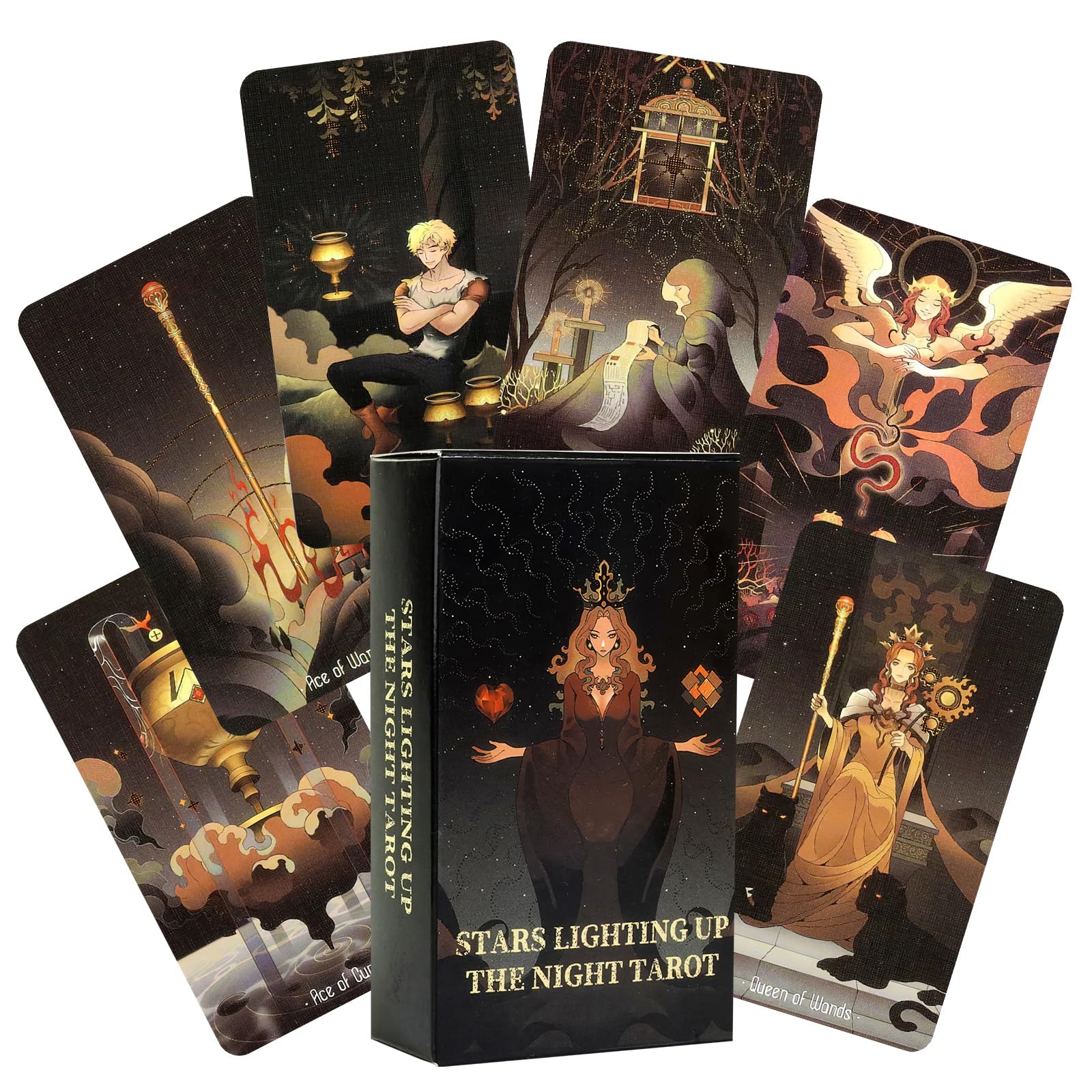 78 Tarocchi Classici, Tarocchi Adatti, Tarocchi Carte Ai Principianti, Mazzo di Tarocchi, Principianti Tarocchi, Divinazione Gioco Edizione Inglese, Adatto per Carte da Gioco Festa E Festival
