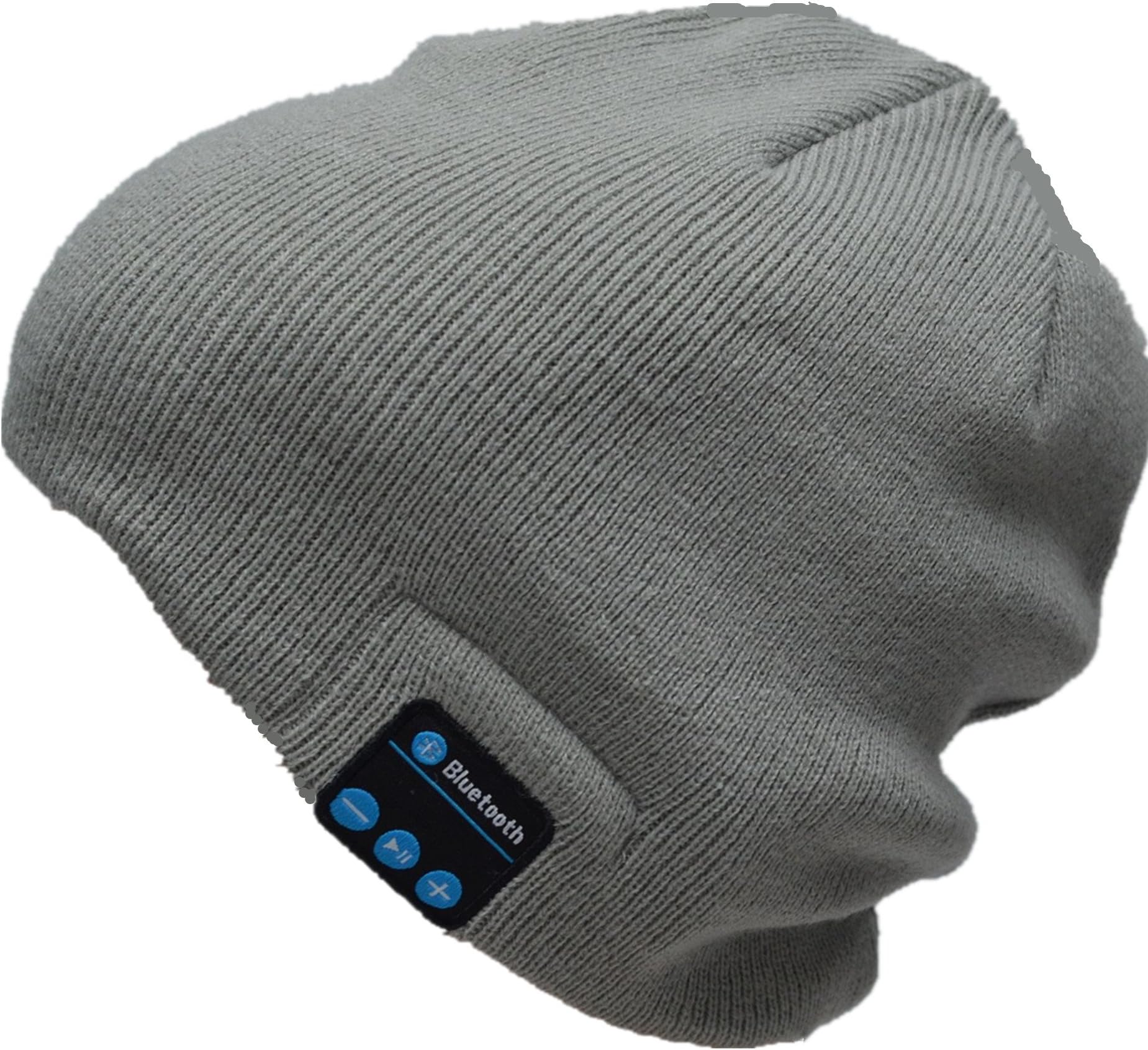 Playme Snow Hat Bluetooth Beanie Muisc Hat with Scree Touch Glove (Light Gray)