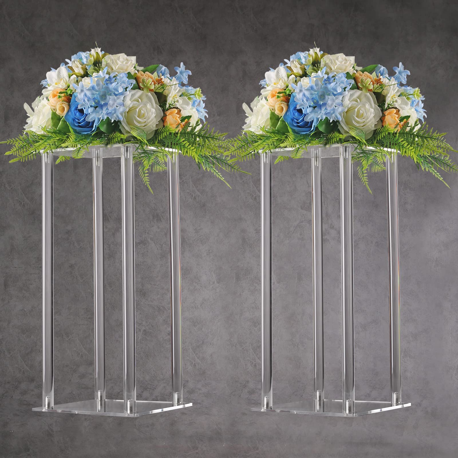 Panghuhu88 Supporto Per Fiori In Acrilico 10 Pollici - Centrotavola Modulare Per Matrimoni Ed Eventi