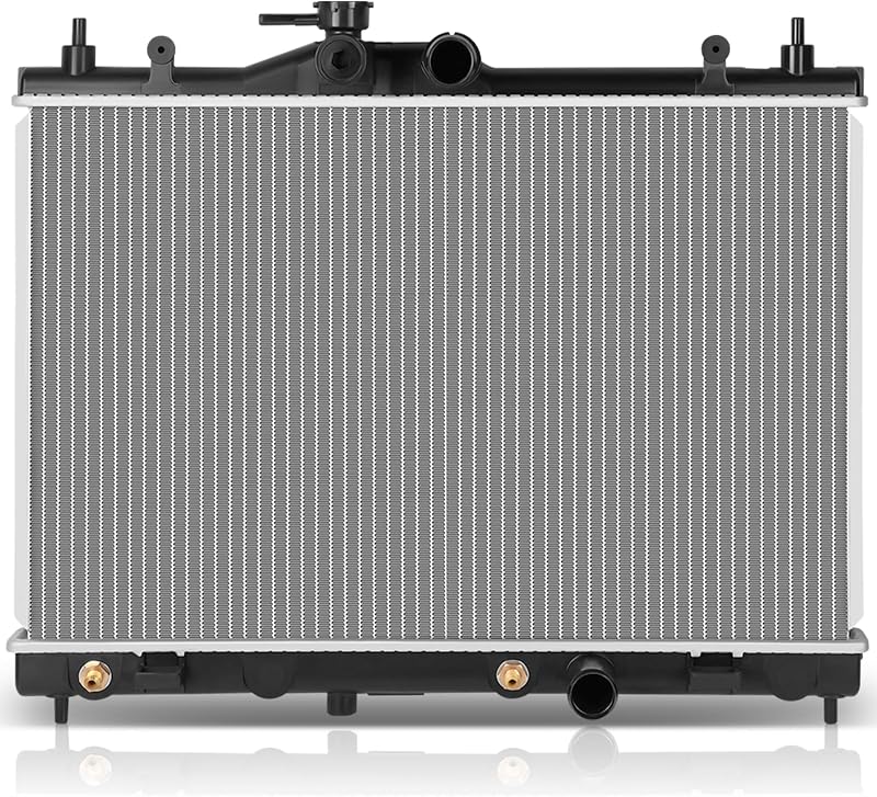 2981 Ajuste del radiador Nissan Versa 1.6L 2009-2011 y 1.8L 2007-2012 | Ajuste directo, núcleo de aluminio, con enfriador de aceite de transmisión, transmisión automática.