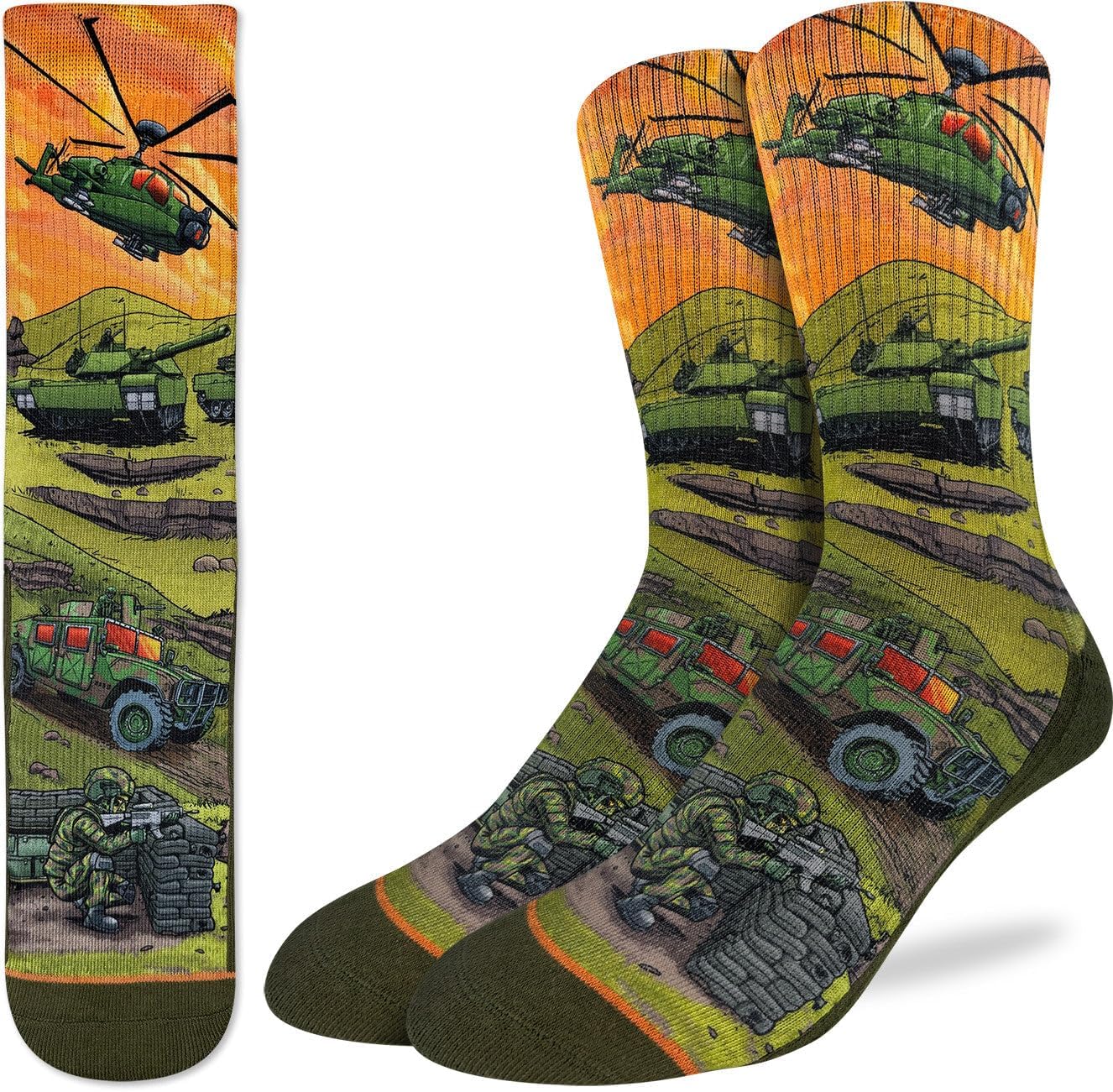Good Luck Sock Men's Military Socks, Adult