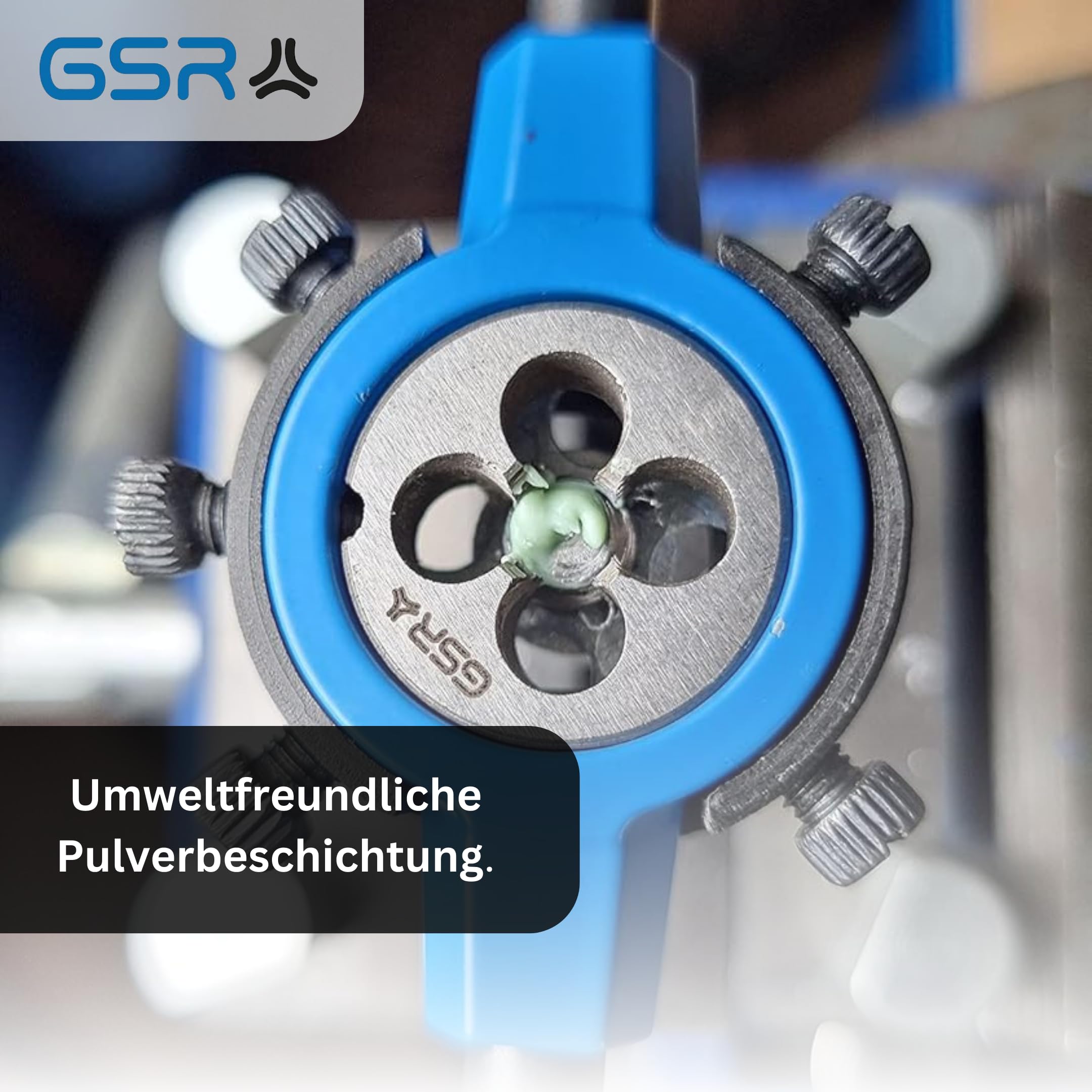 PROFI filière set 8 pièces, M3-M12, HSS, mit filièrehalter, GSR