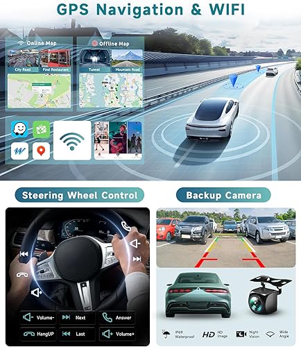 Miniatura 6 de Estéreo de coche Android 4G+64G para Chevy Silverado Tahoe Suburban GMC Yukon 2007-2013 con DSPCarplay inalámbricoAndroid Auto, 9 pulgadas 1280P IPS