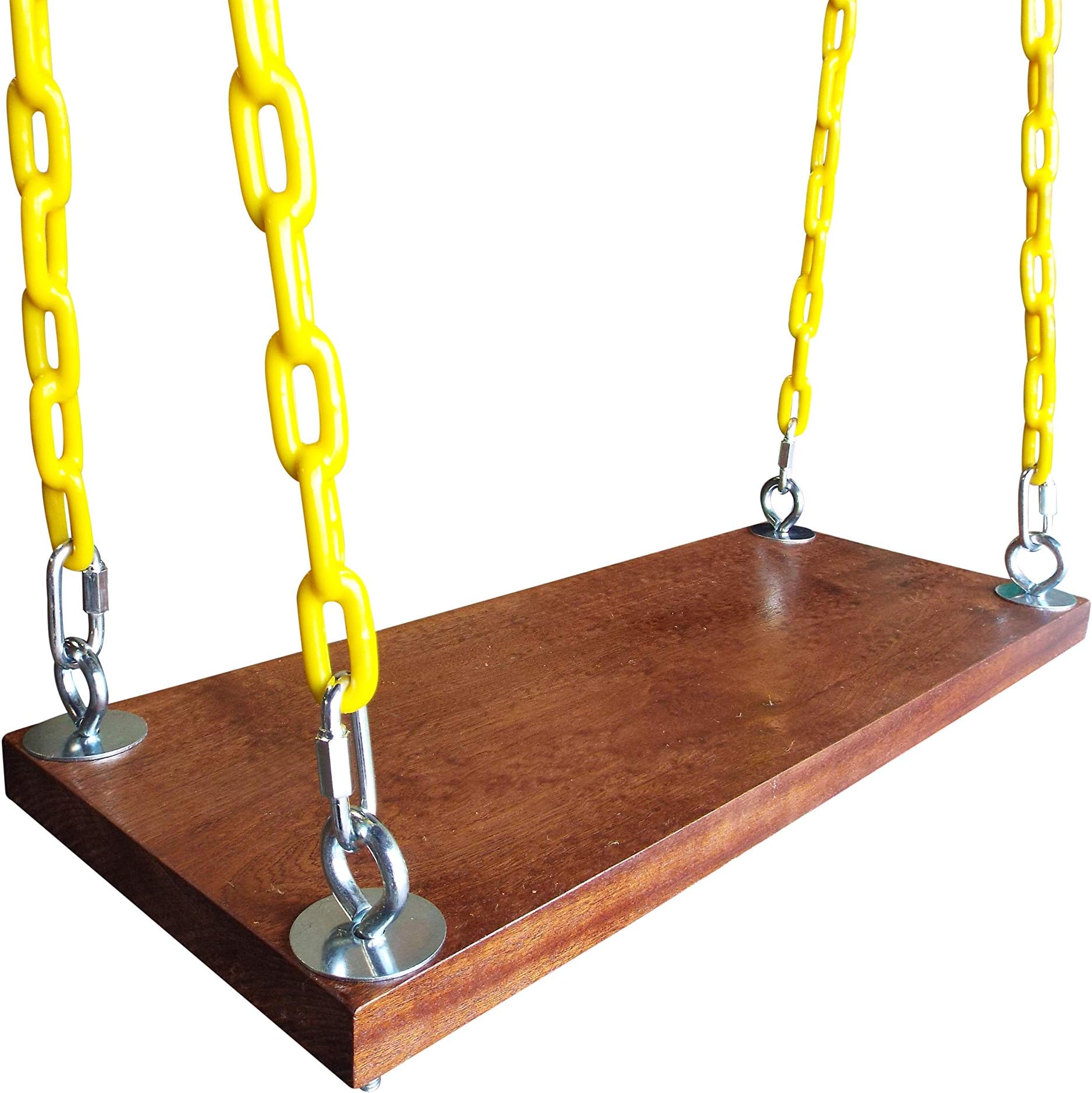 Safari Swings Fun Outdoor Wooden Swing - Wood Swing Set Accessories for The Porch, Tree, Playground, Park or Backyard (14" x 30")