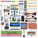 Ultimate Starter Kit for Raspberry Pi 5 4 B 3 B+ 400 Zero 2 W, 962-Page Detailed Tutorial, Python C Java Scratch Processing Code, 223 Items, 128 Projects (Raspberry Pi NOT Included)