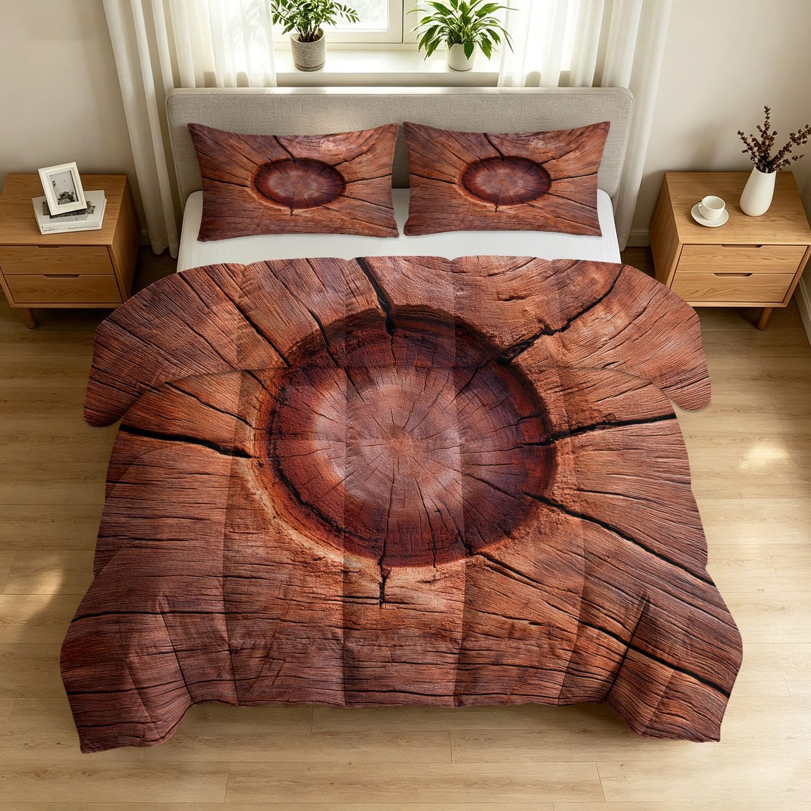 Edredón rojo retro de 155 x 220 cm para 4 estaciones con 2 fundas de almohada