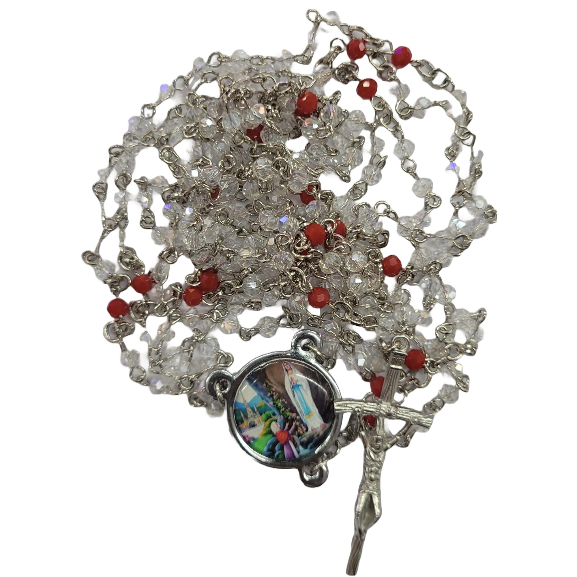 Special 20 Decade Rosary for Praying | Crystal Beads 20 Decade Rosary with Mother Mary Pendant-image-28