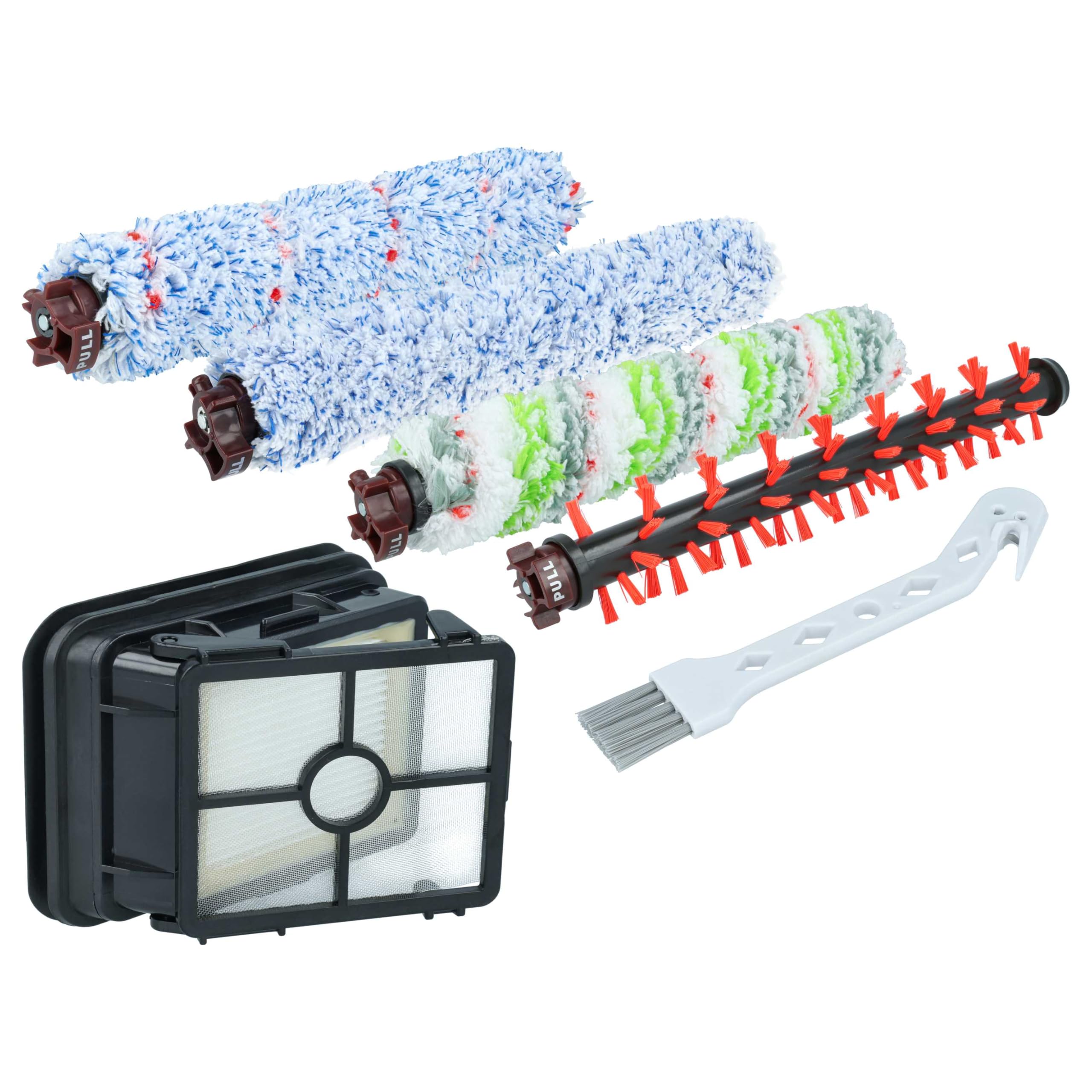 vhbw Set di 7 accessori compatibile con Bissell 2303, 2305, 1785W, 2225N aspirapolvere - filtro HEPA, spazzola per aspirapolvere, utensile di pulizia