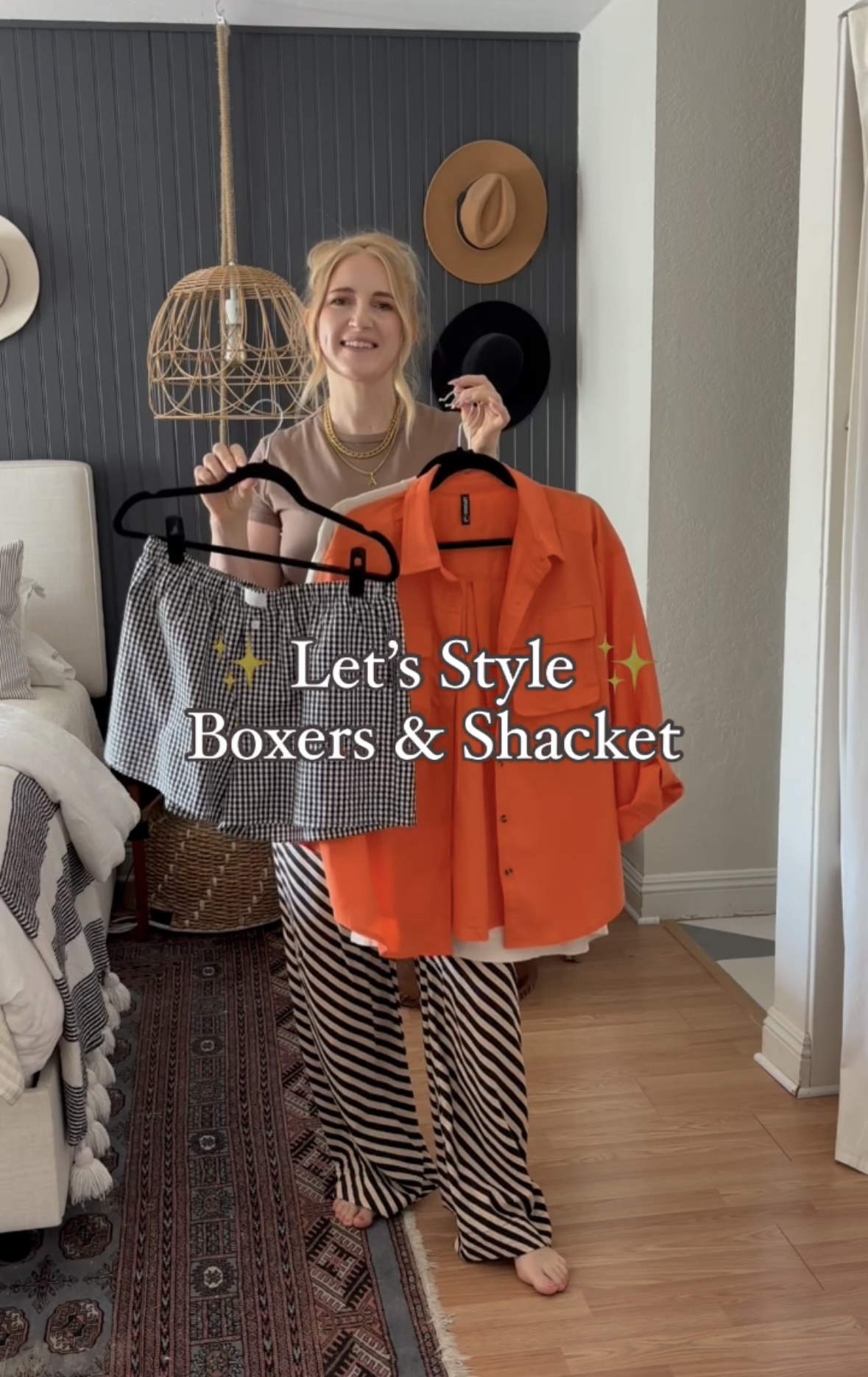 Boxer Trend & Shacket Outfit Idea 