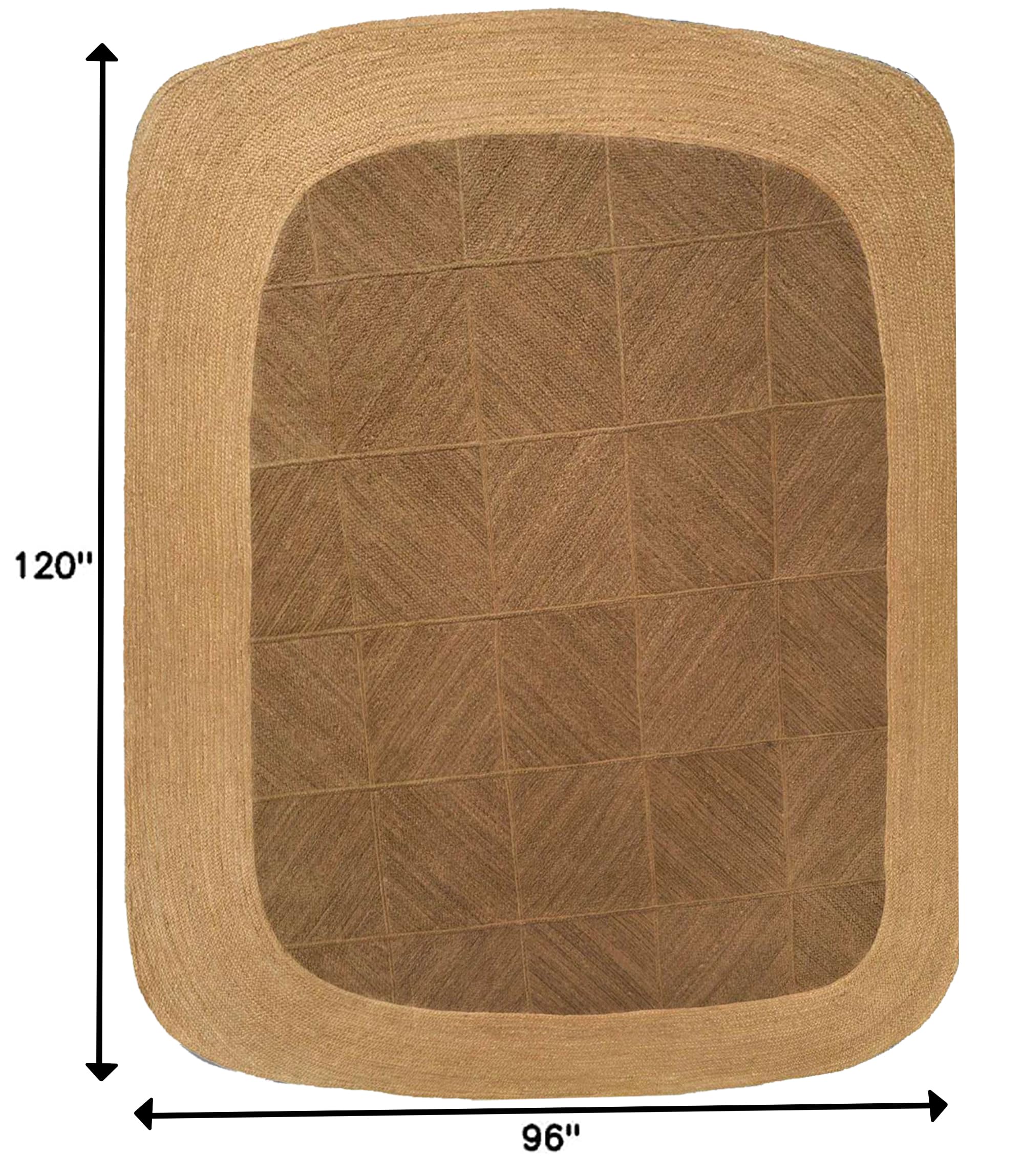 Tapis de couloir en jute naturel fait à la main de 9,1 x 6,1 m - Décoration d'intérieur indienne - Tapis de couloir - Tapis tressé en jute chanvre