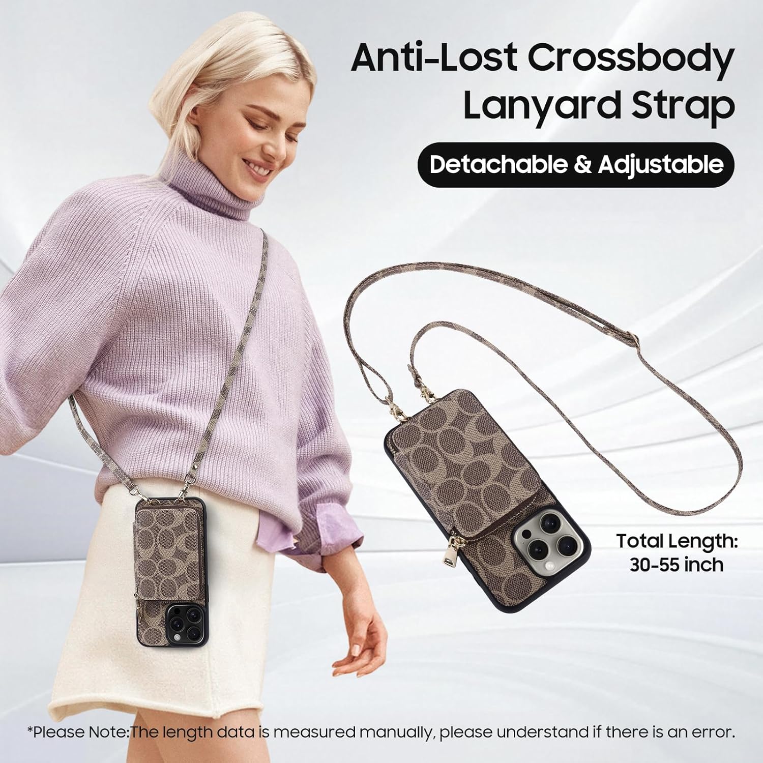 Phone Shell Wallet Case for iPhone 16 Pro Max with Kickstand Card Slots and Cash Holder Back Flip for 16 Pro Max 6.9 inch-Khaki - Image 6