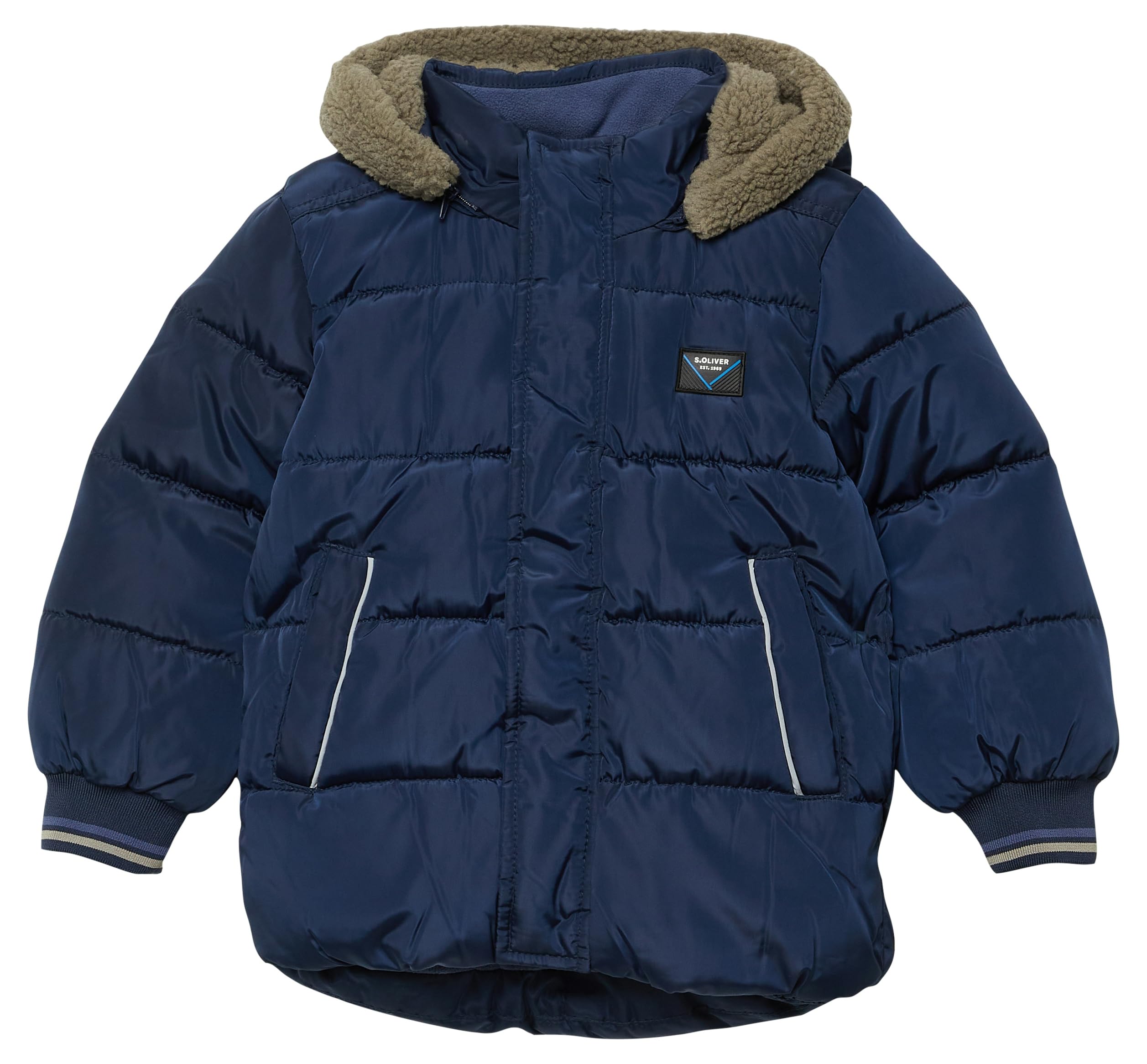s.Oliver Stepp-Jacke mit Fleece-Futter und Kapuze