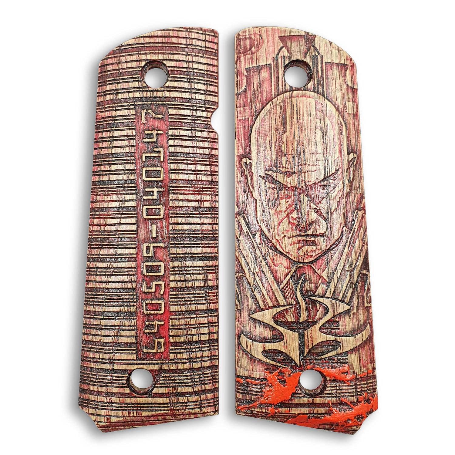 1911 Full Size Government Wood Grips - Hitman Code