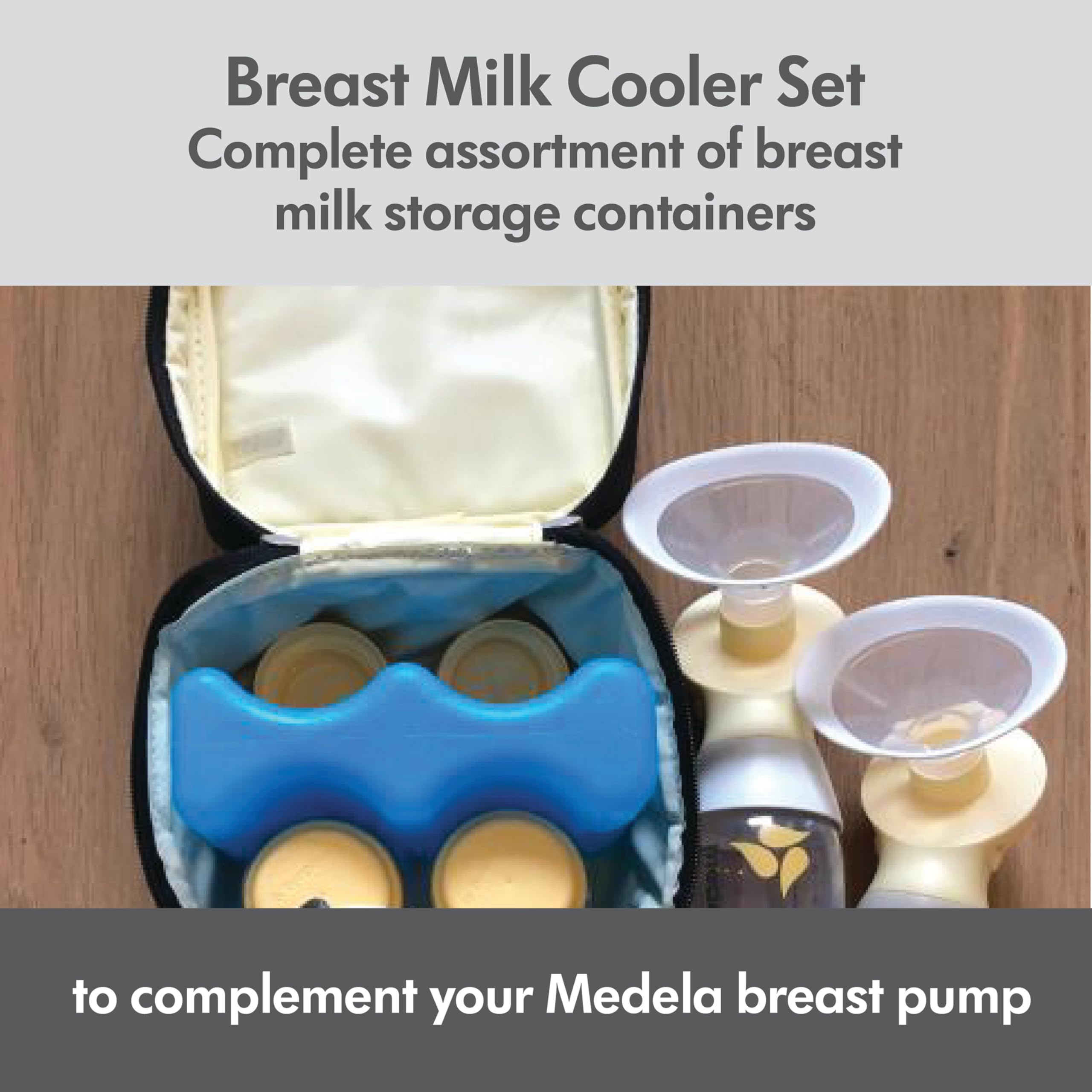Medela Geschenkset zur Aufbewahrung von Muttermilch und Kühler, BPA-frei, mit Flaschen, Aufbewahrungstaschen, Sterilisierungsbeuteln für die Mikrowelle und Kühltasche mit Beutel