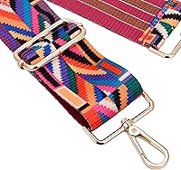 Vista 3 de Correa de hombro ancha ajustable de repuesto para bolso cruzado de lona bolsa de mano