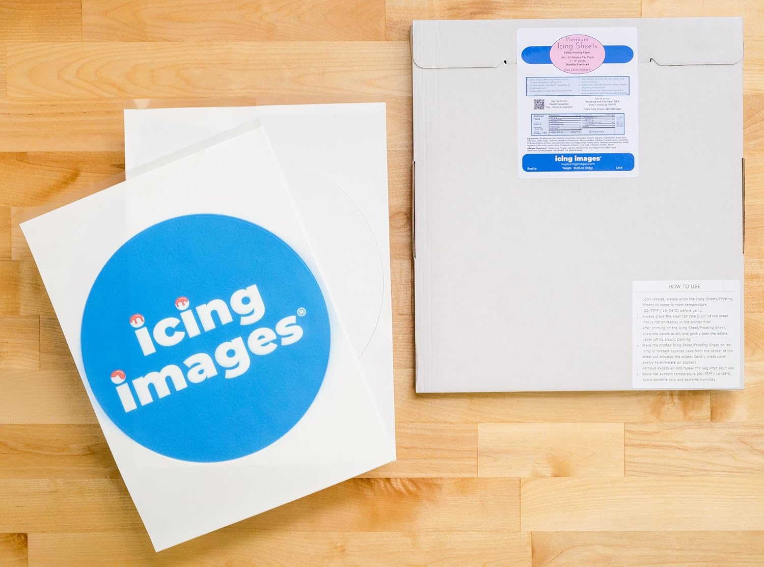 Icing Images Premium Icing Sheets Pre-Cut Shapes (8" Circles)
