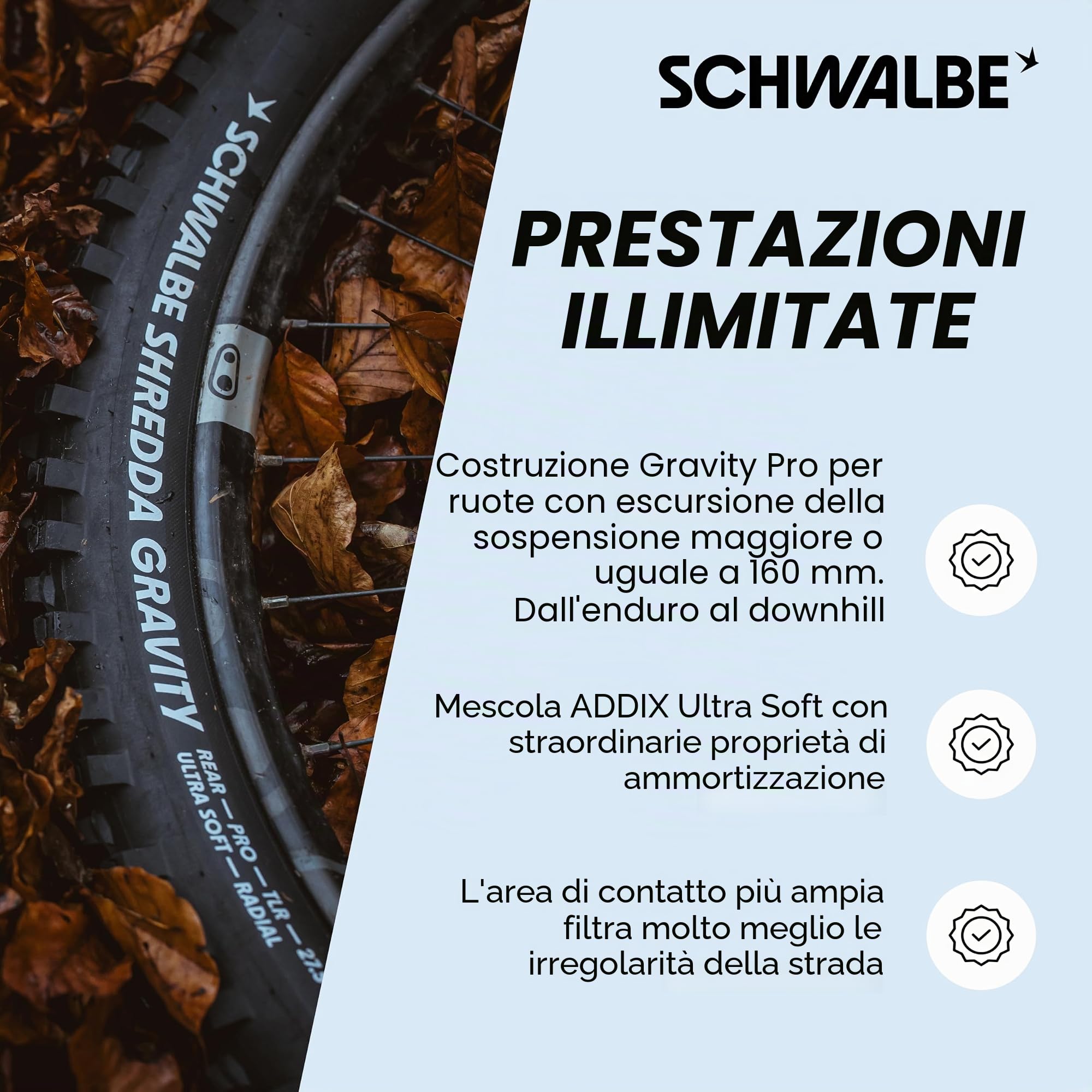 Schwalbe Faltreifen Shredda Front HS 639 // 64-622, Farbe:schwarz, 29x2,50
