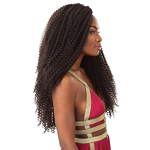 Miniatura 5 de Sensationnel - Trenzas de ganchillo de pelo sintético Sensationnel Lulutress con tornillo de corcho de 18 pulgadas (paquete de 6, T1B27)