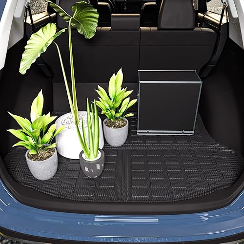Miniatura 6 de Xipoo Revestimiento de carga compatible con Toyota RAV4 2013-2018, alfombrilla de carga para automóvil, repuesto de elastómero termoplástico para