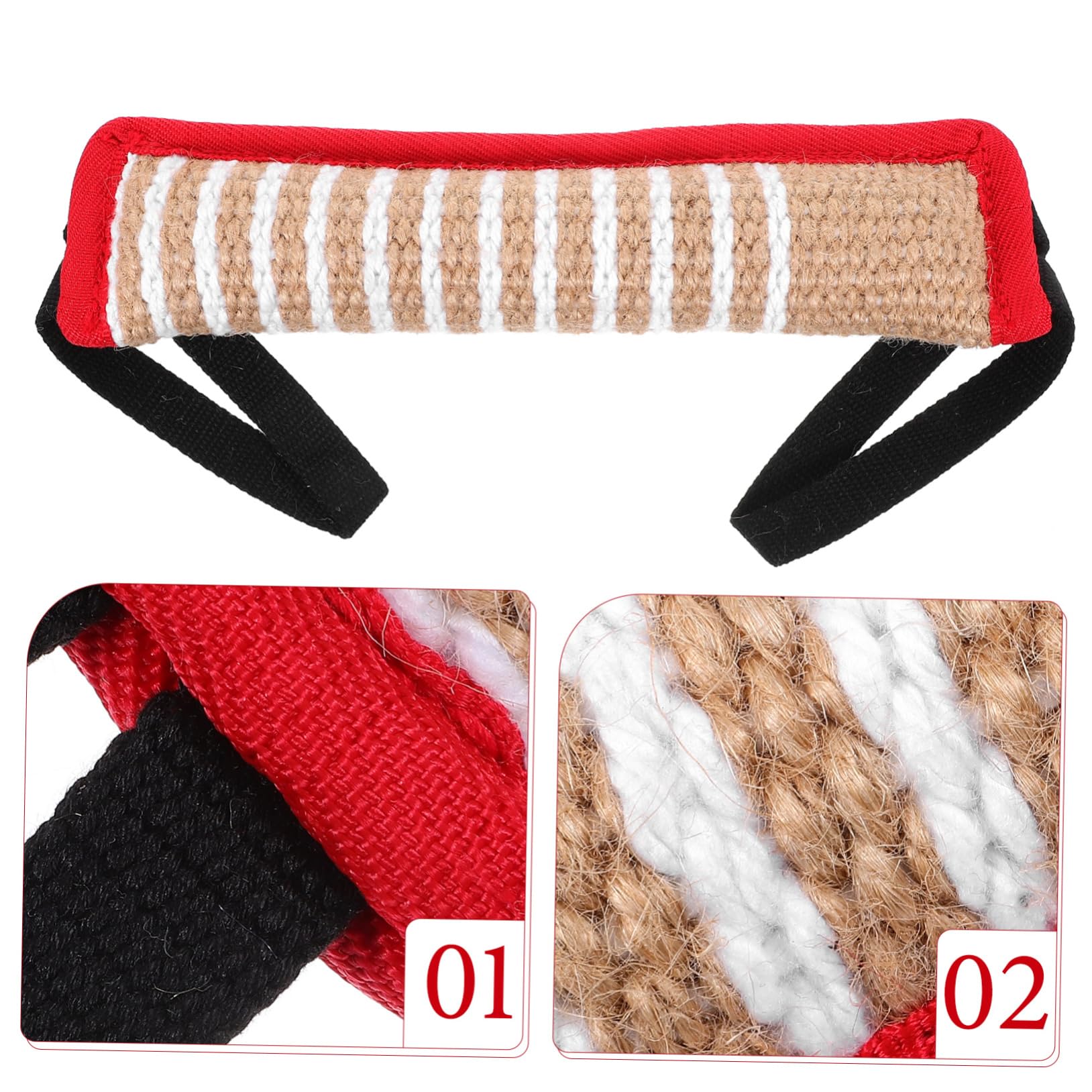 BESPORTBLE 4piezas Almohada De Tirón para Perros Juguete Interactivo De Jute Resistente para Entrenamiento y Reducción del Aburrimiento