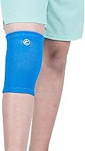 KARM Kids Knee Support Sleeve - Childs Knee Compression Sleeve for Children - Girls & Boys | Junior Knee Support for Sports & Football & Joint Pain & Knee Conditions (Blue)
