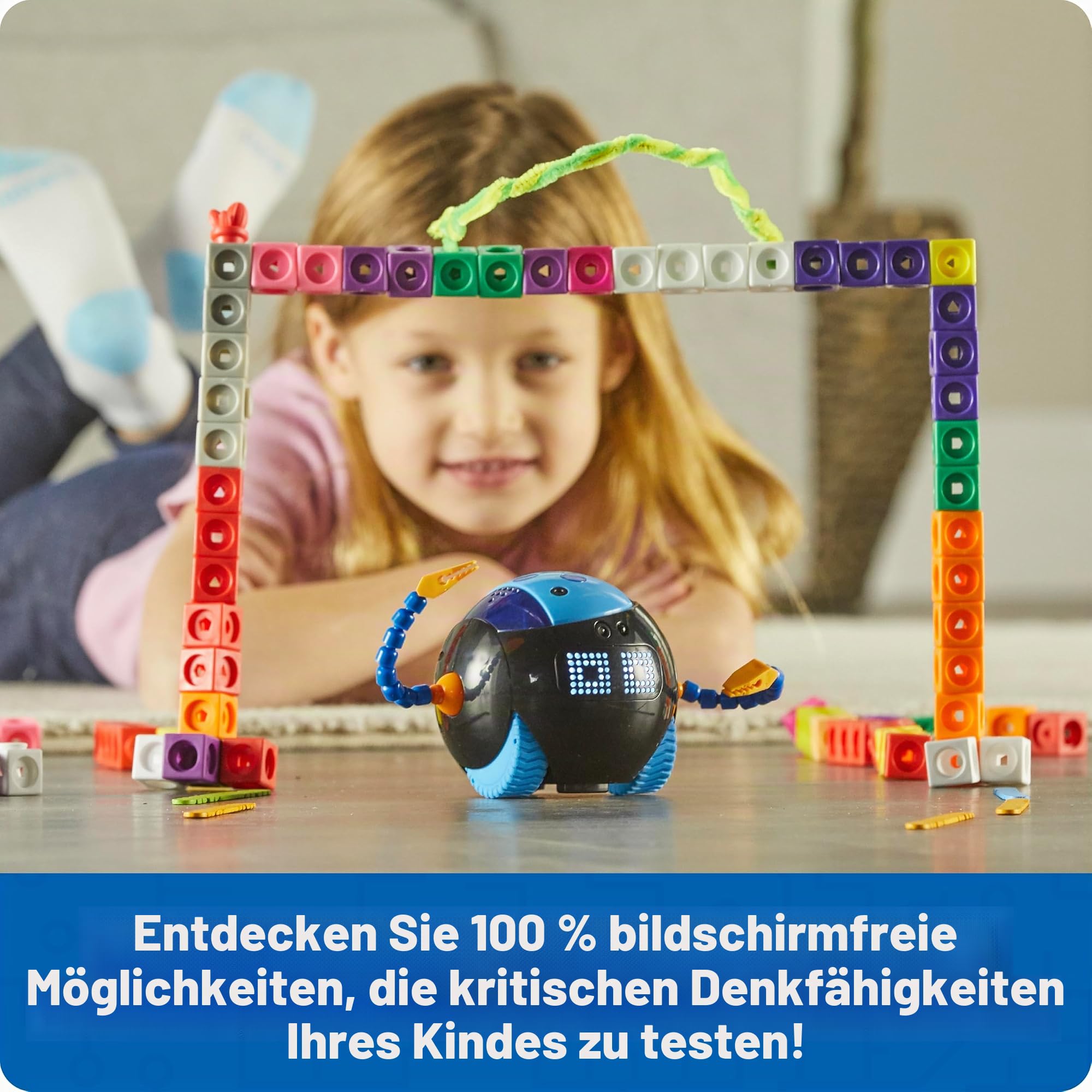Learning Resources Cooper Der STEM-Roboter Einzeln LER3119, Ab 5 Jahren, Programmieren Lernen Ohne Bildschirm, Mint-Spielzeug, Wiederaufladbar, Ideal Für Grundschule & Zuhause
