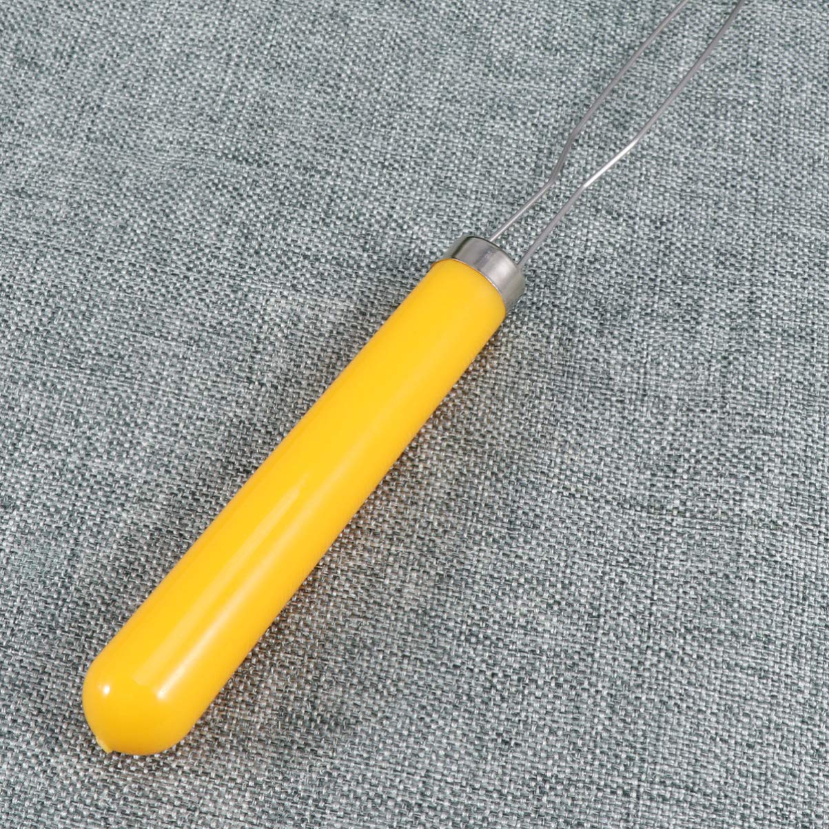 Lot de 3 à Boutons, Fermeture éclair, Outils élastiques, Cordon de Serrage élastique, enfile-Aiguille, Personnes âgées, Patients, Personnes âgées, poignée en Bois en Acier Inoxydable