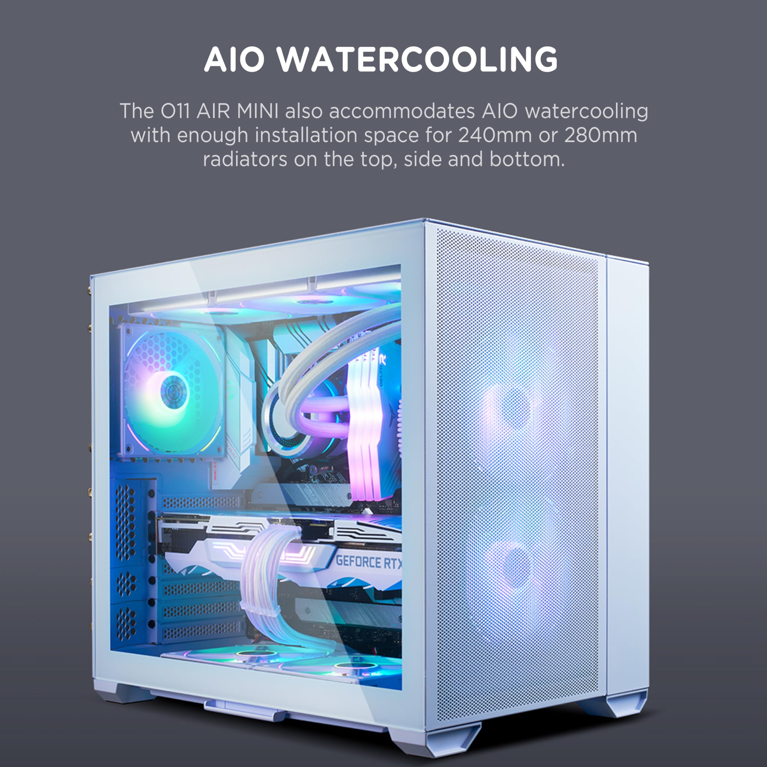 Lian-Li Case O11AMW Mid-Tower Tempered Glass 2x2.5 or 2x3.5 EATX