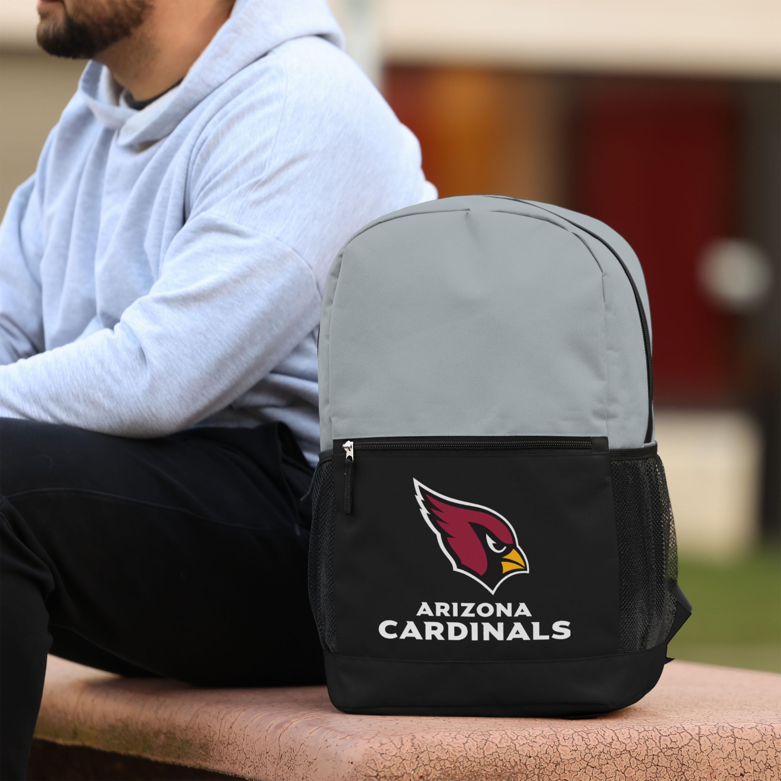 FOCO NFL Sac à dos de voyage avec grand logo de l'équipe de football 2 tons