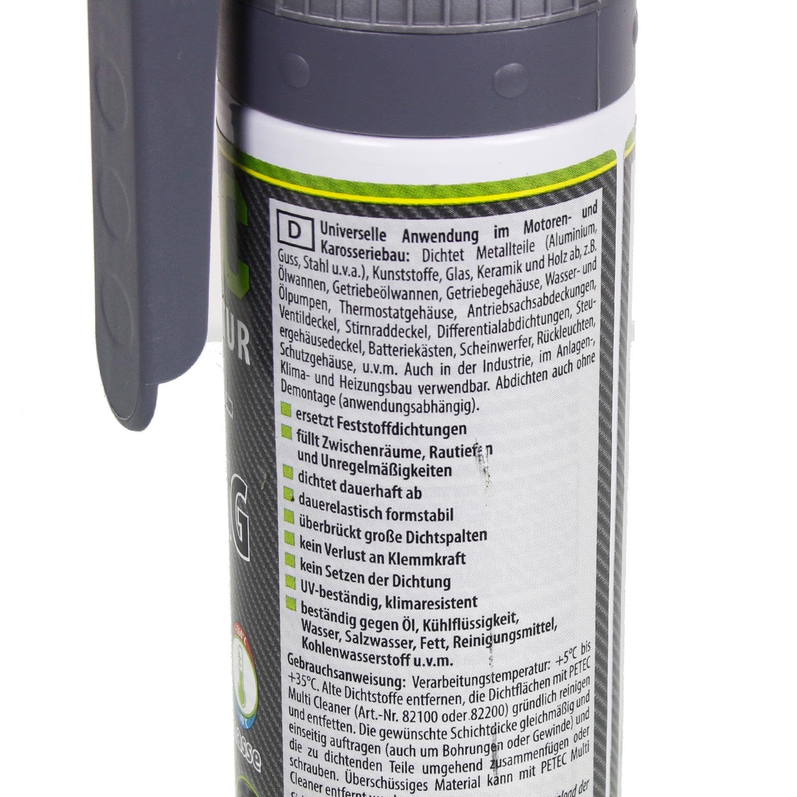 PETEC 6x 97620 Dichtstoff | 6x 97620, PETEC Silikondichtung Matic 200 Ml, Grau,