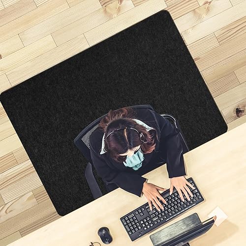 Placoot Tapete para silla de escritorio para suelo de madera dura y azulejos, 55 x 35 pulgadas, tapete para silla de oficina para sillas rodantes,