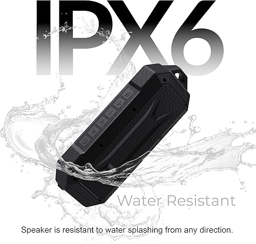 Miniatura 2 de Supersonic SC-1454IPX Duro Altavoz Bluetooth portátil Stream Music, Radio FM, micrófono manos libres, alcance de 32.8 ft, batería de 4 horas, a