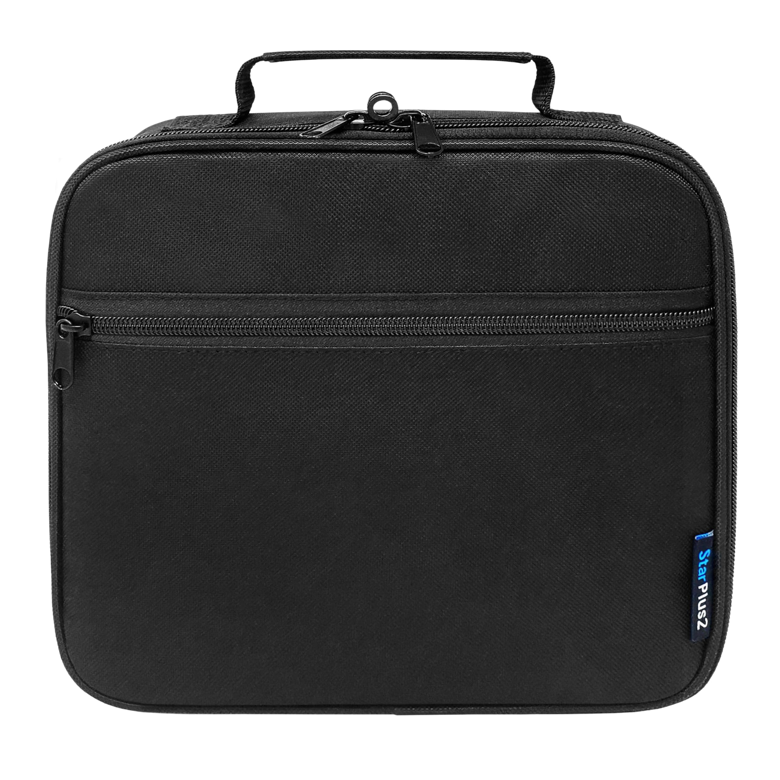 Organizador grande acolchado para píldoras, bolsa para medicamentos, vitaminas y suministros médicos, para almacenamiento en el hogar y viajes, color negro, Negro (mediano), Medium (paquete