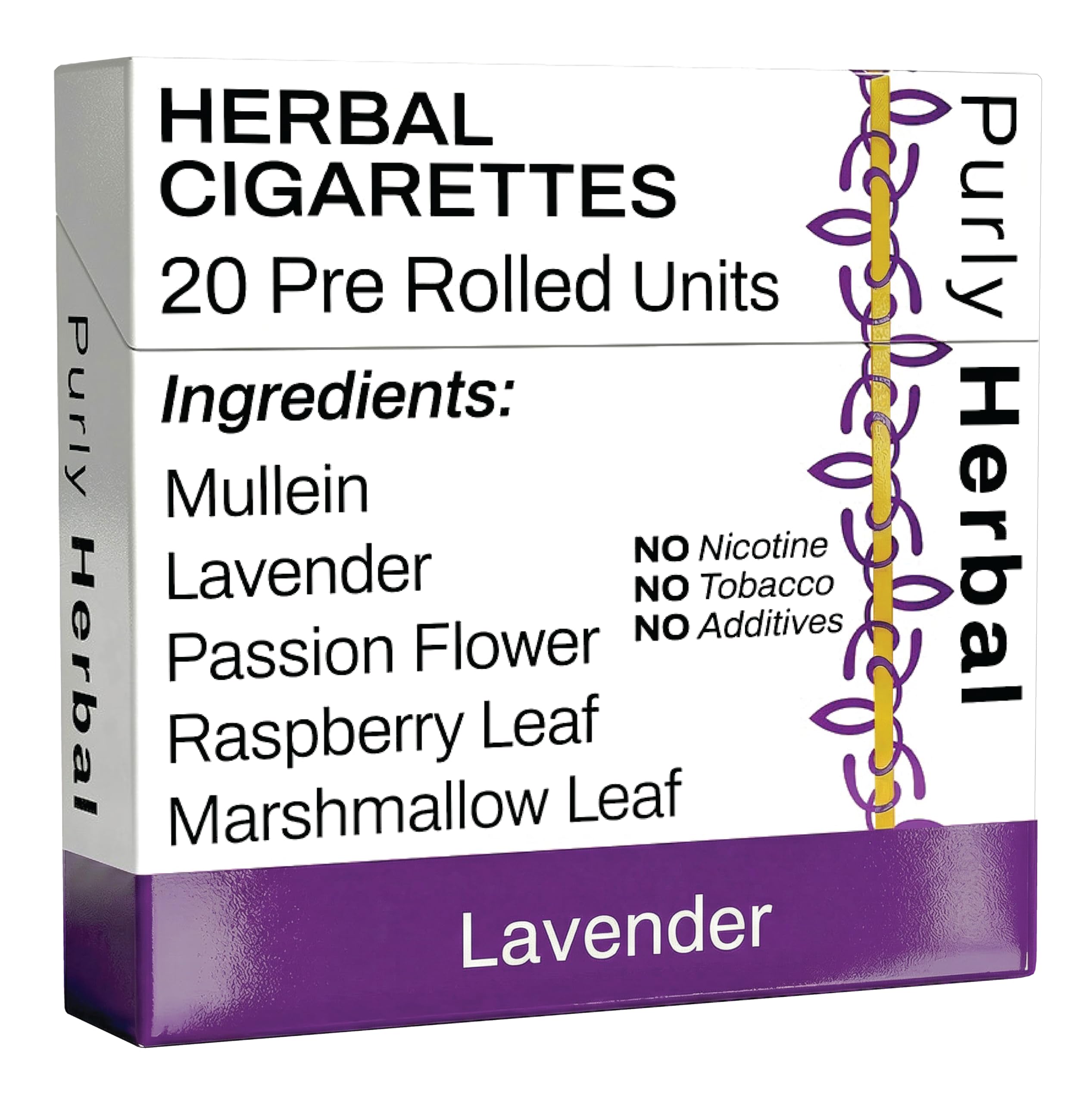 Amazon.com: Herbal Cigarettes | Lavender | 20 Herbal Cigarettes | Tobacco &  Nicotine Free