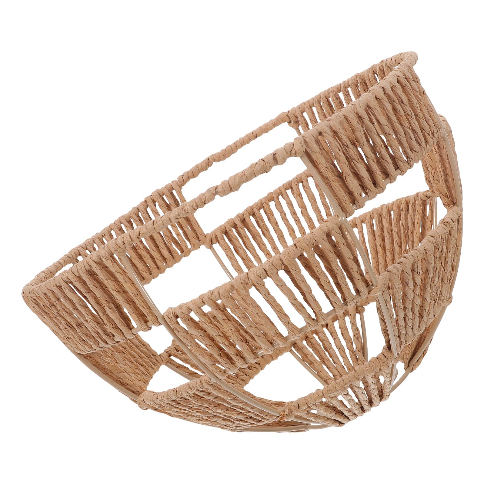 Paralume per Lampada a Sospensione in Corda di Carta Intrecciata, Paralume Decorativo Vintage Traspirante, Coprilampada Boho per Soggiorno, Camera da Letto e Ufficio, Stile Rustico