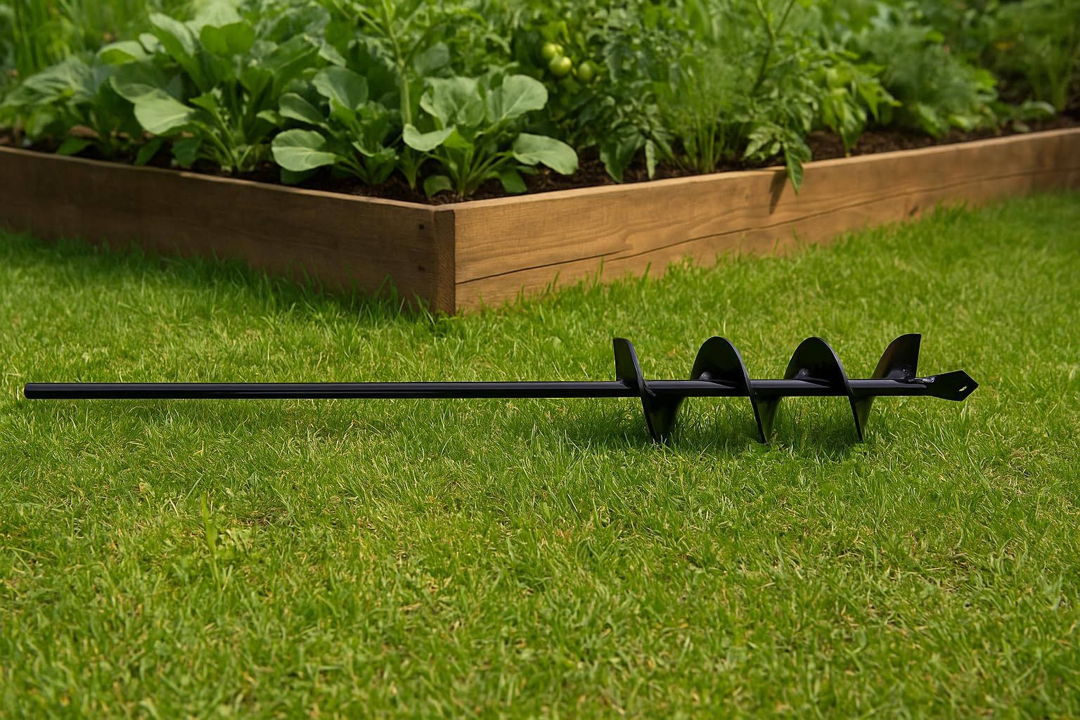 Punta per avvitatore a batteria, 450 mm, trapano a terra, trapano da giardino, trapano per pianta, trapano per palo, trapano a terra per trapano, strumento di scavo per piantare (diametro 50 mm