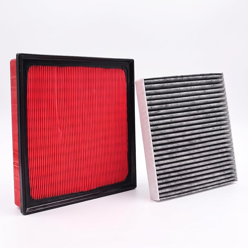 Kit de filtro de ar do motor e filtro de cabine J1YL2C para Camry, Highlander, RAV4, ES350, NX250, NX350 e Avalon – 2 unidades
