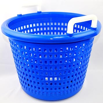 Heavy Basket Blue for Fishing, Laundry Basket, all Purpose Basket - heavy duty, hold up 40 lbs, can take hot and cold condition, used by commercial fishermen for decades.