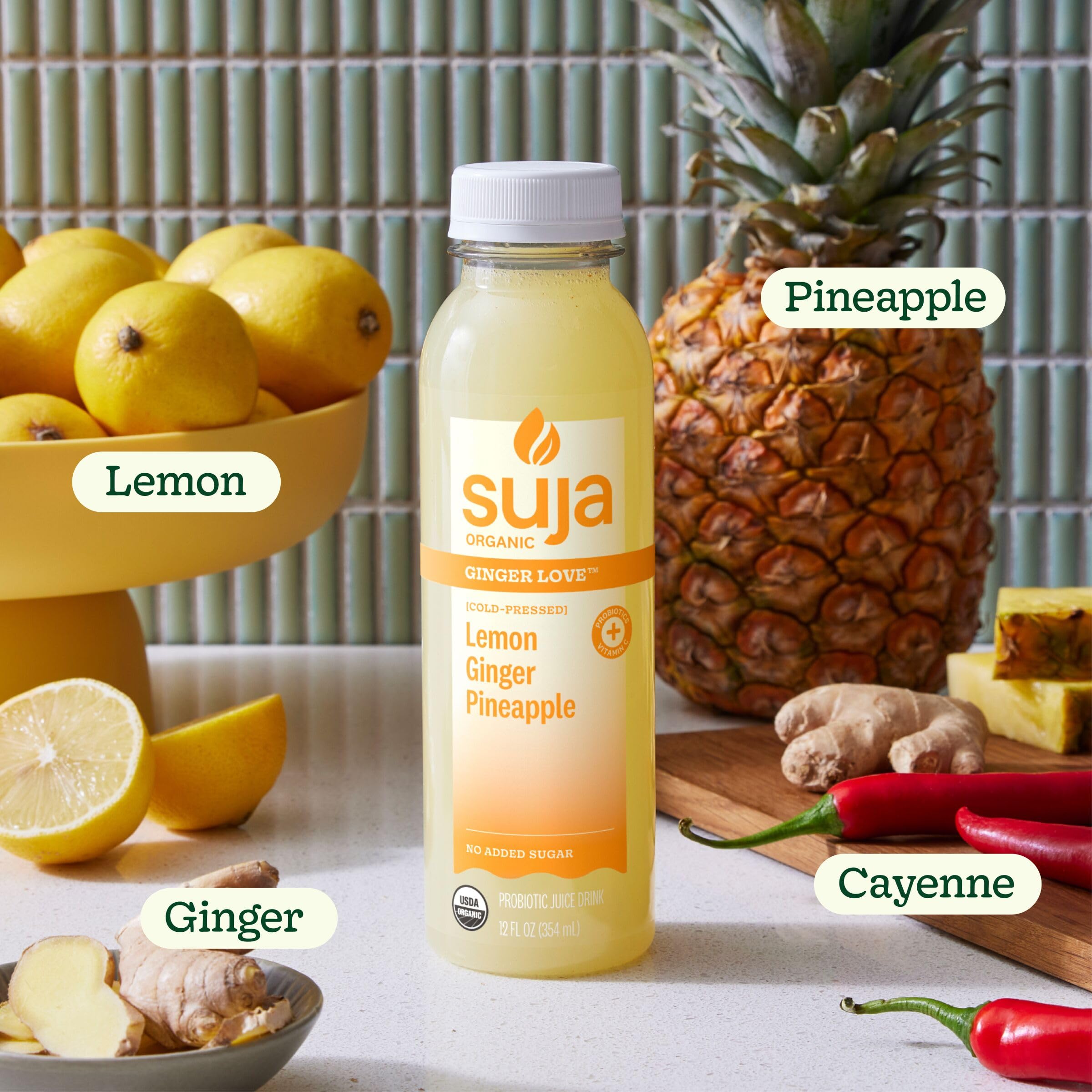 Amazon.com: Suja Organic Cold-Pressed Ginger Love, Fruit Juice