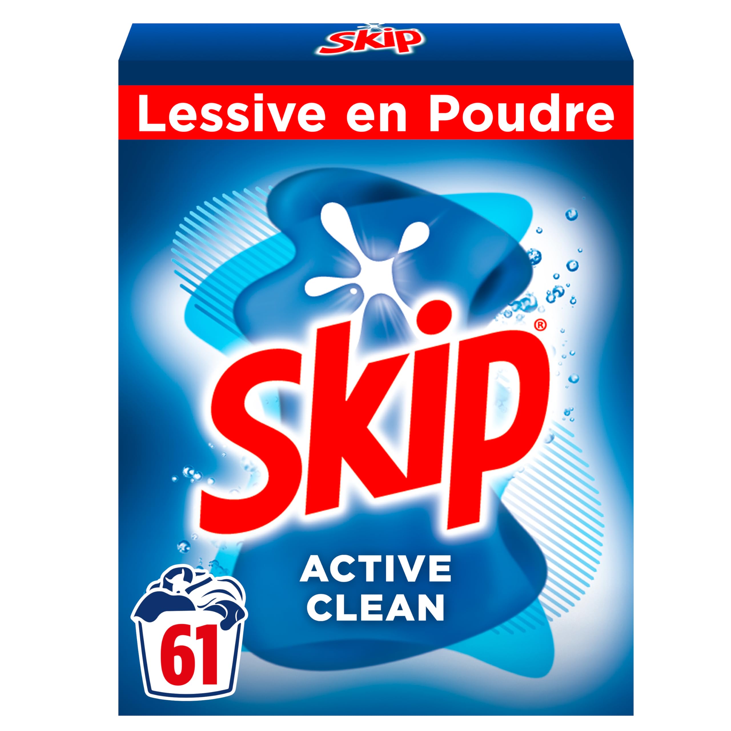 Skip Lessive en Poudre Active Clean 61 Lavages